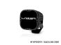 Angled view of the lamp face highlighting the depth of the housing and the contours of the lens and outer casing