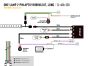 Technical wiring diagram illustrating the electrical connections between the lamp, switch, power source, and control modules.