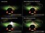 Visual comparison of the lamp's different light modes, displaying variations in brightness, beam shape, and color temperature for each mode.